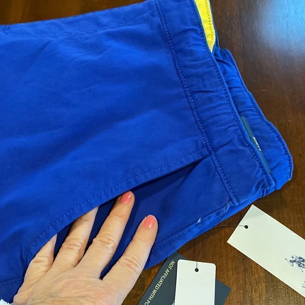 Polo Assn Men’s Blue Jogger Shorts Size Large